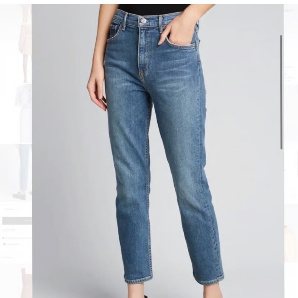 Grlfrnd Reed high rise jeans in Rule the World tapered